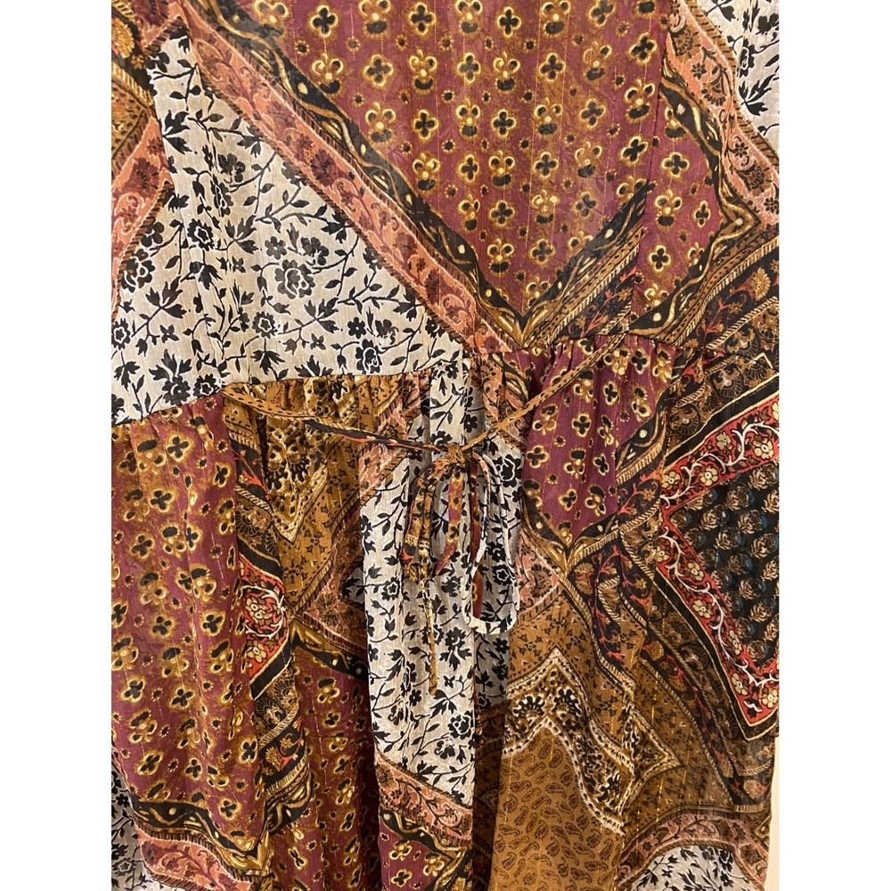 Daisina Whimsy Goth Patchwork Dress Sheer Cotton … - image 4